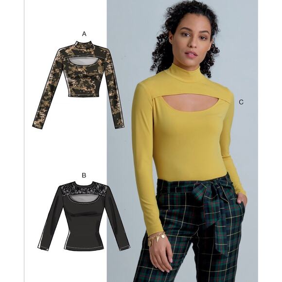 McCall’s M8003 Size A5 6-14 Uncut Misses Top Pullover New - Picture 2 of 7